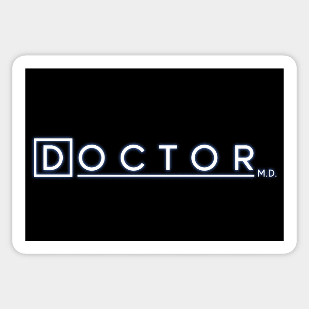 Doctor M.D. Sticker by midwifesmarket